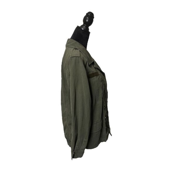 Topshop Military Style Utility Shacket Coat Size 6 - Picture 7 of 15